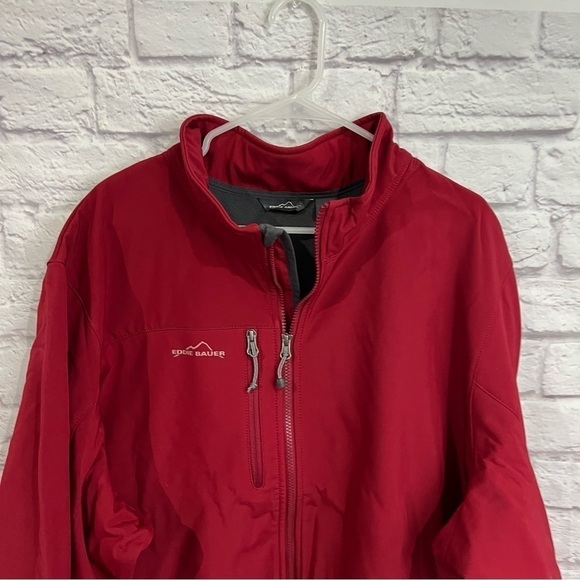 Eddie Bauer men’s 4XL waterproof soft shell jacket red nwt - Picture 2 of 7